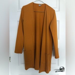Yellow ocre cardigan size M